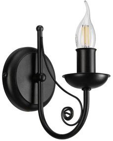 Lampă de perete DONATO 1xE14/40W/230V negru