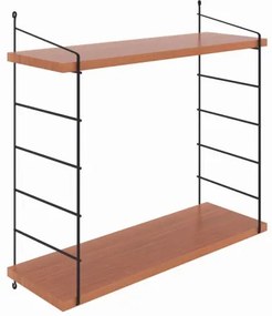 Etajeră de perete ARMONI 58x72 cm maro/neagră