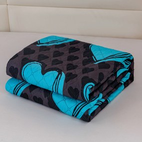 Cuvertura de pat KASUGA, turcoaz Dimensiune: 170 x 210 cm