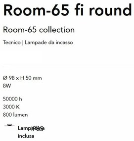 Spot LED incastrabil IP65 Room-65 fi round alb