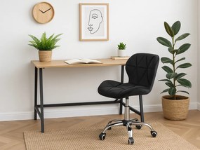 Set pentru birou masa de birou TAYLOR SONOMA 100x50 cm + scaun de birou AVOLA VELVET negru