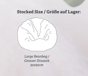 Fotoliu puf din blana de oaie LW Noua Zeelanda, LW Bean Bag Large