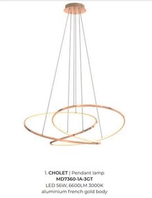 Lustra LED moderna design circular CHOLET