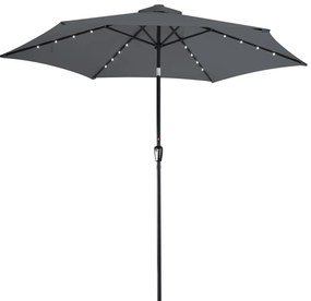 Deuba Umbrela de soare LED Florida Ø300 cm - antracit