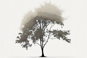 Tablou copac foios minimalist