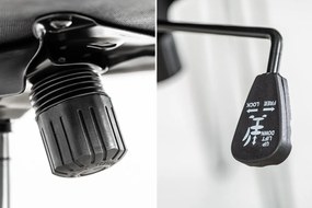 Scaun de birou elegant Dutch Comfort, catifea gri A-39350 VC