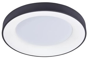 Lustra LED aplicata design slim circular SANTANA TOP 38 3000K BK