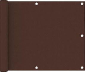 vidaXL Paravan de balcon, maro, 75 x 300 cm, țesătură oxford