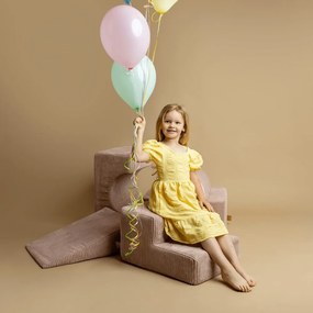 Teren de joacă din spumă gri 4 buc. din material textil înălțime 30 cm 45x170 cm Montessori – Meowbaby