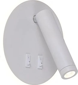 Aplica de perete cu spot LED directionabil CIRCA alb