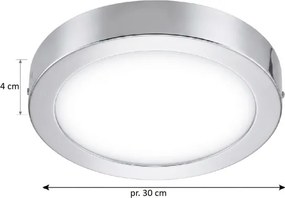 Plafonieră LED RGBW dimabilă pentru baie Eglo 33667 FUEVA-C 21W/230V d. 30cm