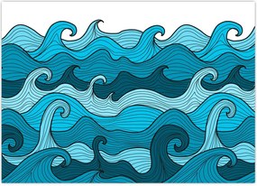 Tablou - Marea, abstracție (70x50 cm)