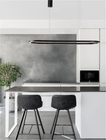 Lustra LED suspendata design modern QUERALT negru