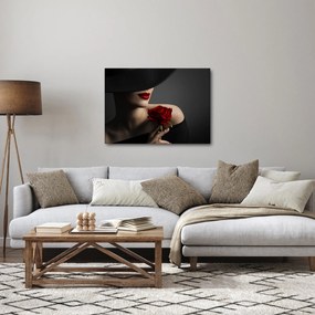 Tablou - Femeia cu flori (70x50 cm)