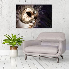 Tablou cu statuie cu masca (90x60 cm)