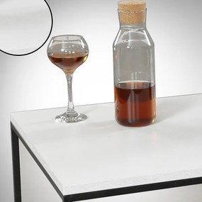 Măsuță de cafea ROYAL 43x75 cm neagră/albă