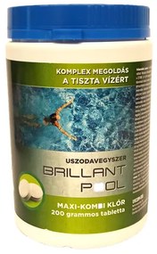 Maxi-combinație de clor 200 g tablete - 1 kg BRILLANT POOL