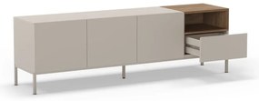Comodă TV crem 180x55 cm Cailin – Marckeric