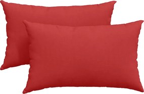 vidaXL Perne pentru canapea 2 pcs Roșu 50 x 30 cm țesătură