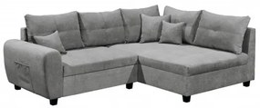 Coltar Extensibil Lena, Dreapta, Gri Inchis, 248 x 87 x 176 cm