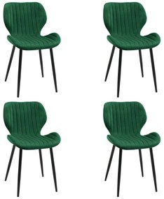 Set 4 buc. scaune sufragerie Xenofobos (verde). 1117273