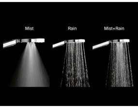 Ravak X07P233 - Pară de duș manuală cu buton FLAT, crom lucios