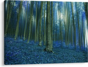 Tablou - Pădure albastră (70x50 cm)