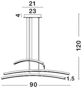 Lustra LED suspendata design modern Seville NVL-81007601