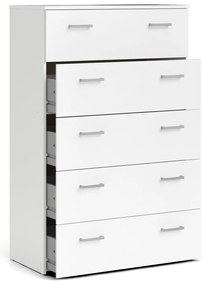 Comodă albă înaltă 74x115 cm Space – Tvilum
