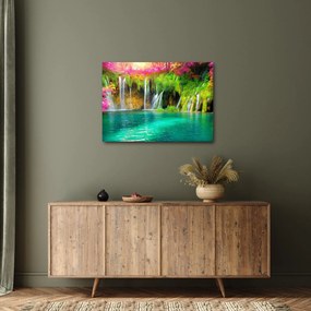 Tablou - Cascada, Lacurile Plitvice, Croația (70x50 cm)