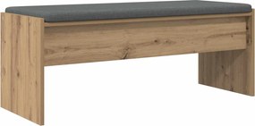 vidaXL Bancă pentru hol cu pernă Stejar Artizanal 103 x 38 x 40 cm