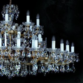 Candelabru Cristal Bohemia Exclusive 40 brate, diam.152cm MARIA TEREZIA 32 CE