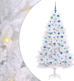 vidaXL Brad de Crăciun artificial cu ramuri articulare Alb 180 cm