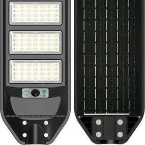 Corp Iluminat Stradal Solar LED 120W Novelite Suno cu Senzor Miscare, Protectie IP54, 3CCT Temperatura Culoare Selectabila, Eficienta Energetica