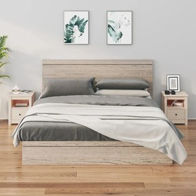 vidaXL Noptiere, 2 buc, 40x35x49 cm, lemn masiv de pin