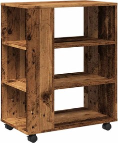 vidaXL Dulap cu roți, lemn vechi, 60x35x75 cm, lemn prelucrat