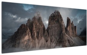 Tablou -  Trei Dinți, Dolomiți Italieni (120x50 cm), în 40 de alte dimensiuni noi