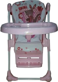 Scaun de masa pentru copii si bebe Baby Care™ reglabil in 3 trepte,pliabil, centura de siguranta, sezut comfortabil, masuta detasabila, functie