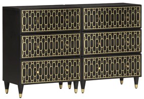 vidaXL Dulapuri laterale, 2 buc., 60x33x75 cm, lemn masiv de mango