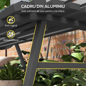 Outsunny Bancă pentru Grădină, Banca de Exterior pentru Terasă cu Șezut și Spătar cu Lamele, 123x67x79 cm, Verde | Aosom Romania
