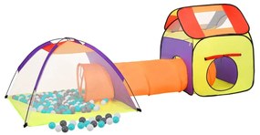 Cort de joaca pentru copii 250 bile, multicolor, 338x123x111 cm