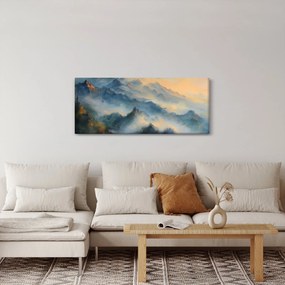 Tablou - Peisaj montan pictat (120x50 cm)