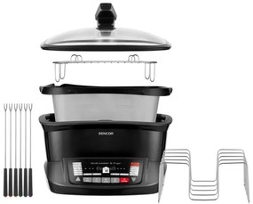 Tigaie multifuncțională cu accesorii 1800W/230V 18 funcții 4,8l Sencor