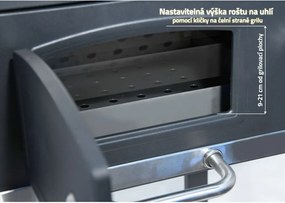 Grătar pe cărbuni cu grill din fontă Cattara Royal