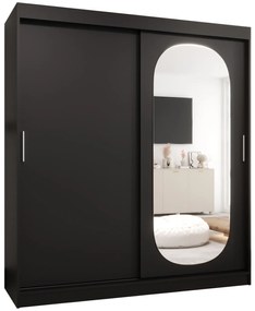 Dulap de haine 180 cm Ronny (Negru). 1126057