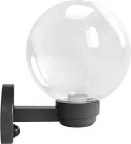 Brilagi - Aplica de perete pentru exterior cu senzor HARBOR 1xE27/40W/230V IP33 antracit/sticlă clară