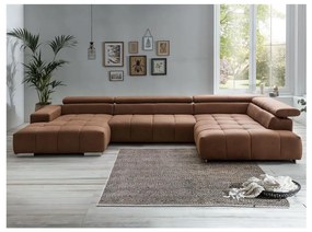 Colțar în formă de U TROPEA, dreapta, maro