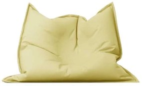 Fotoliu tip Perna Magic Pillow, Material Piele ecologica - Galben