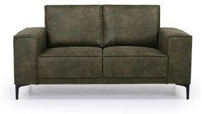 Canapea verde cu tapițerie din imitație de piele 164 cm Copenhagen – Scandic