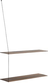 Poliță "Stedge", 80 x 22 cm, 4 variante - Woud Variantă: stejar închis la culoare